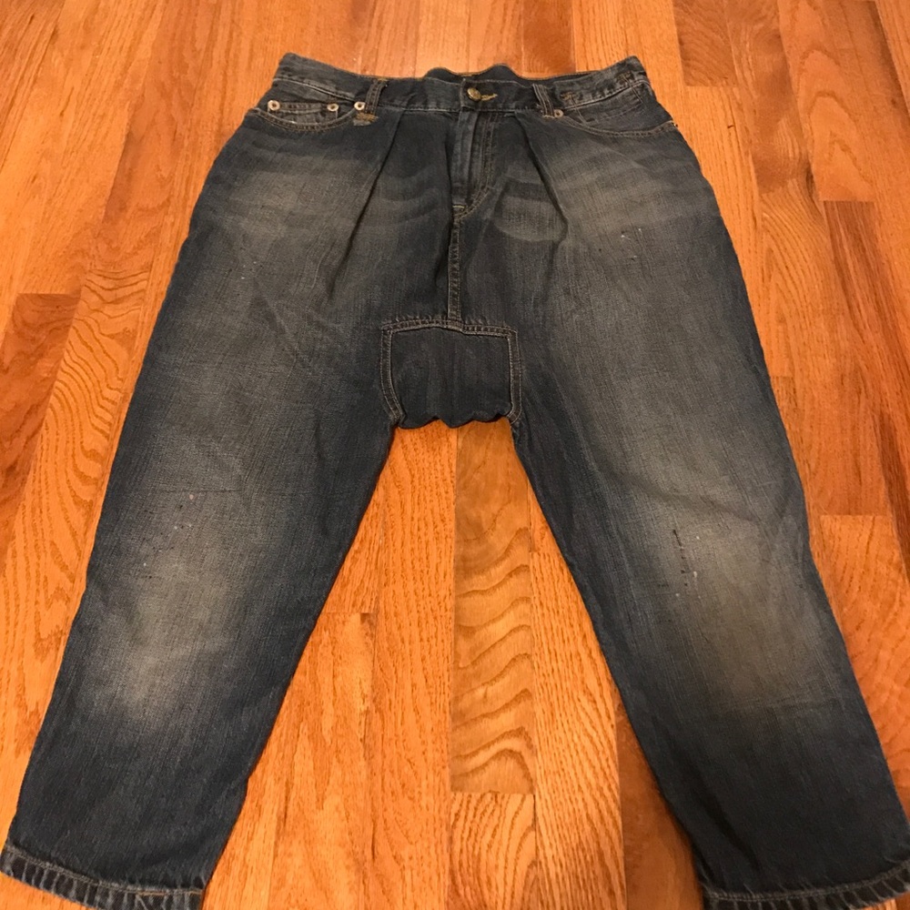 A dark blue R13 jeans